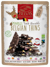 Pieces of dark chocolate with salted caramel and gluten-free candies ORGANIC 120 g - BELVAS